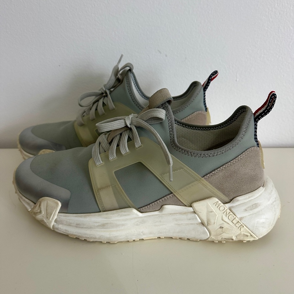 MONCLER Men's Lunarove Gray Silver Designer Shoes, SZ 43/US 10 - Picture 6 of 12